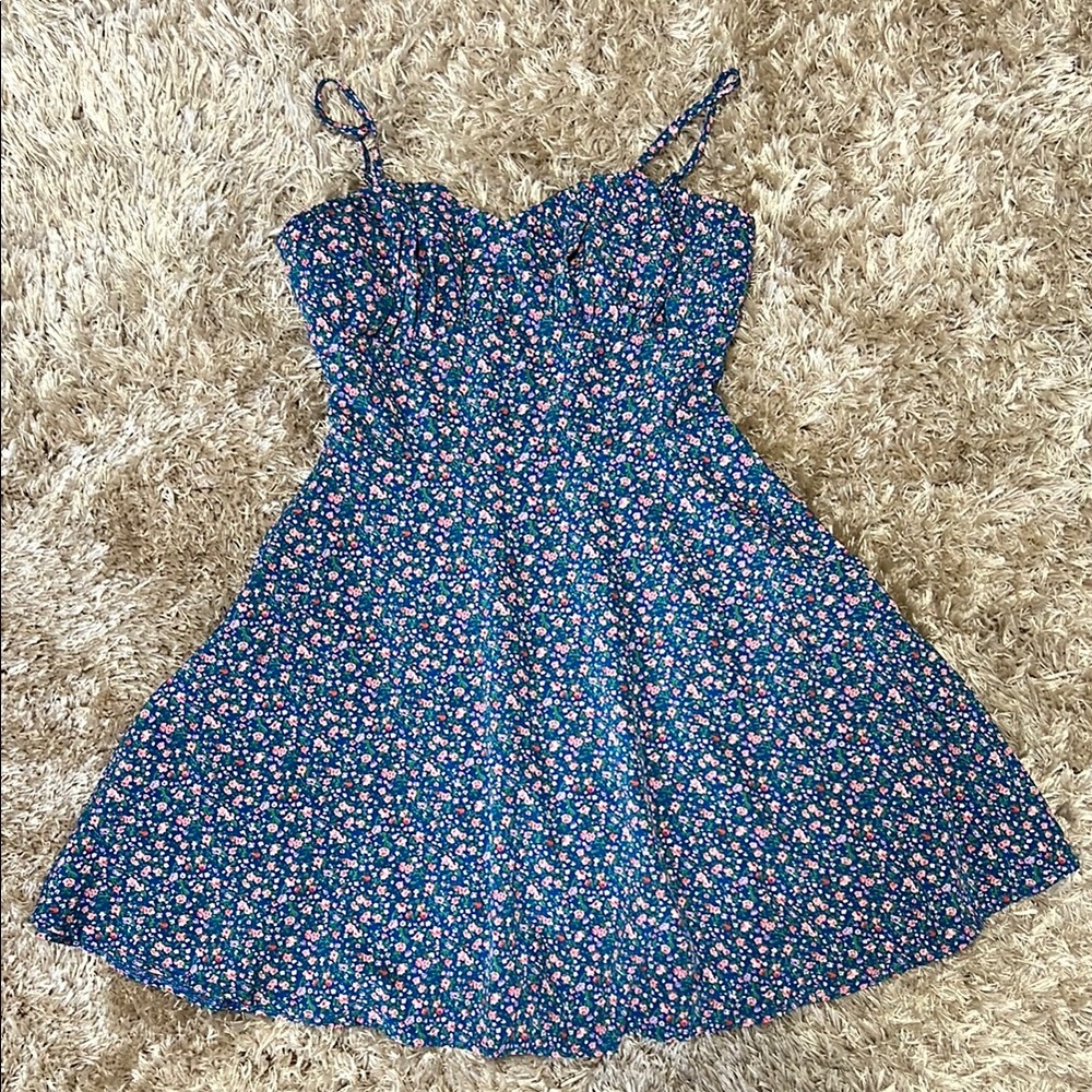 Blue Floral Dress
